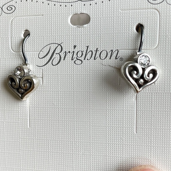 Brighton Alcazar Heart Leverback Earrings - Picture 3 of 5